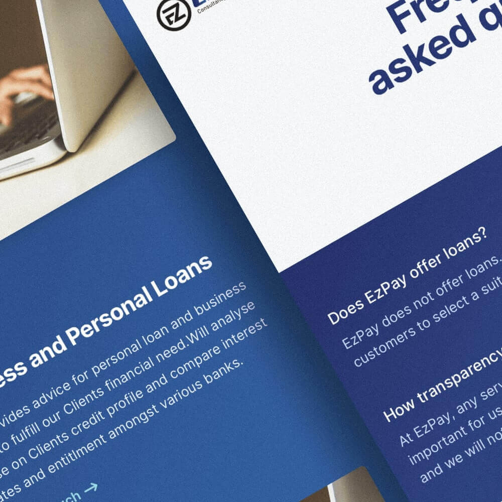 EzPay Consultancy website screenshot